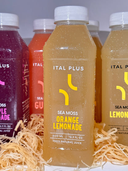 Sea Moss Orange Lemonade Juice – 4 Pack (500ml Bottles)